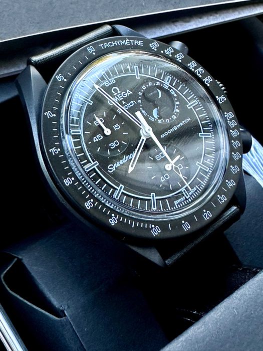 Omega x Swatch MoonSwatch Mission to the Moonphase New Moon czarny, komplet