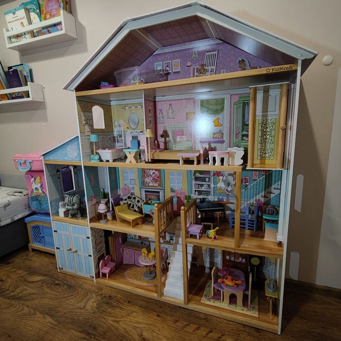 Kidkraft domek dla lalek -  grand view mansion 128x32x128