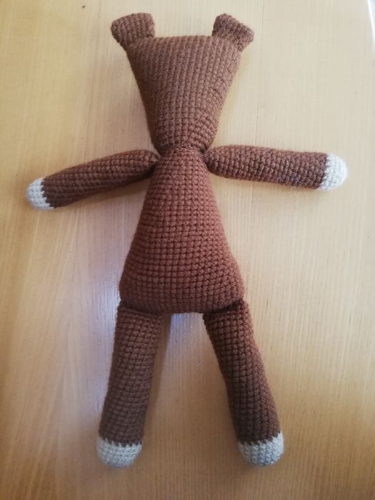 Miś Jasia Fasoli przytulanka na szydełku