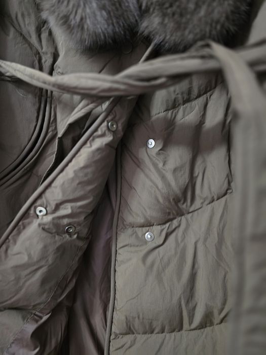 Kurtka puchowa, mocca