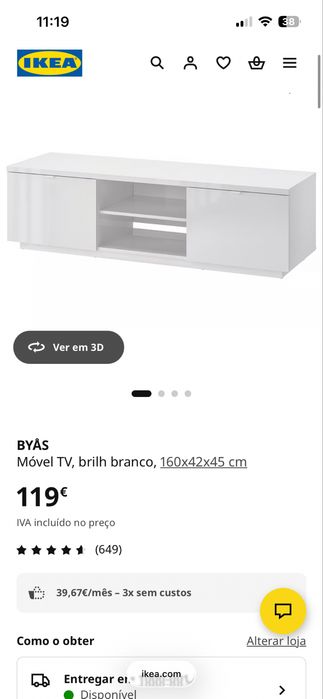 Movel de sala IKEA branco