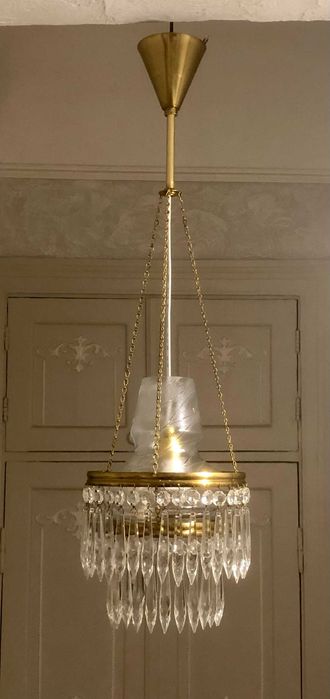 Винтажная  хрустальная люстра