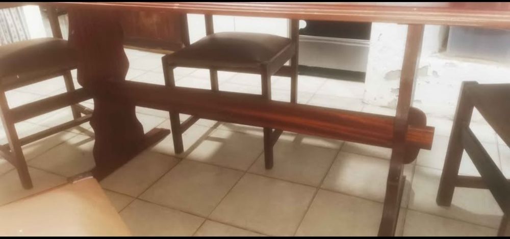 Solid Wood Dining Table and 5 Chairs64586333035267121