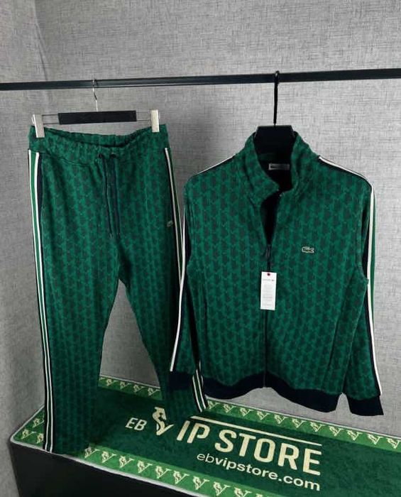 Nowe dresy Lacoste Monogram green
