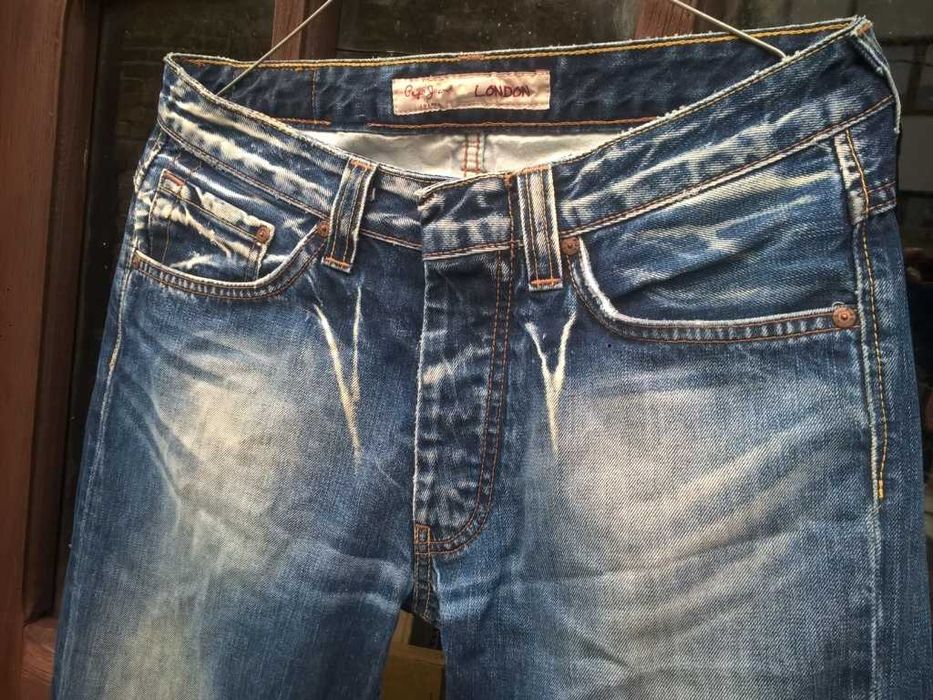 Jak NOWE Spodnie men długie wycierane PePe Jeans London 29/32"Oryginał