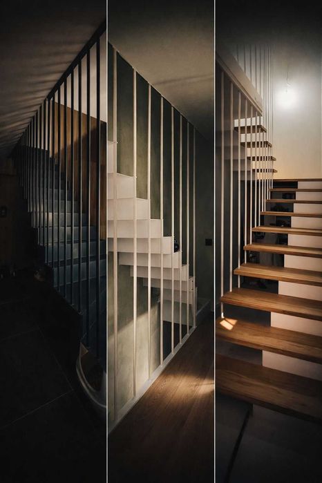 Schody dywanowe stalowe z pełnej blachy - Łódź