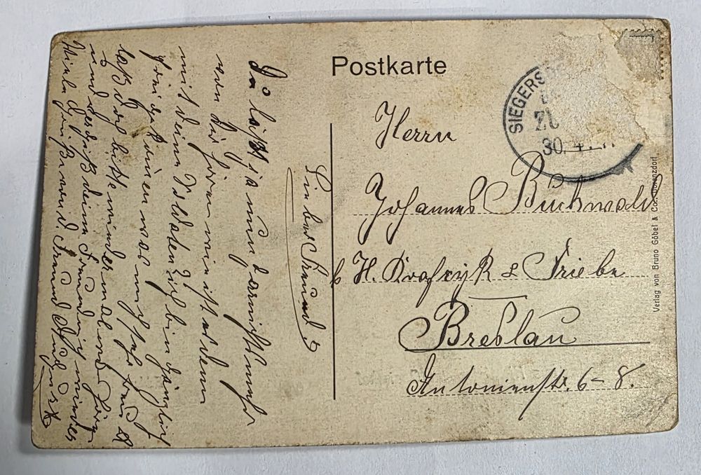 Przedwojenna Pocztówka  - Klutschdorf aus Quiesthal, Zamek Kliczków