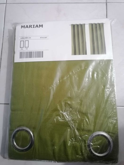 Cortinas opacas verdes