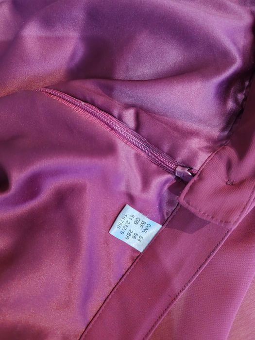 Buraczkowa elegancka maxi spódnica rozmiar ok 48/50 poliester