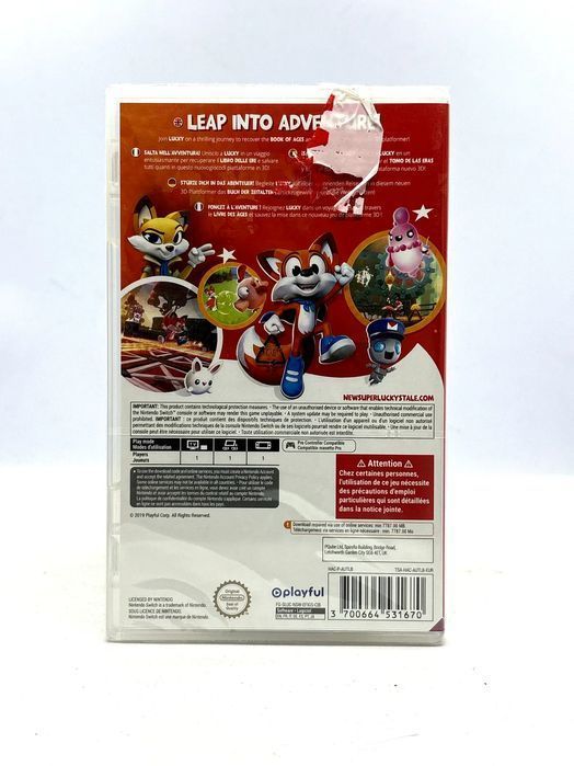 New Super Lucky's Tale Nintendo (Kod w folii) Po Angielsku