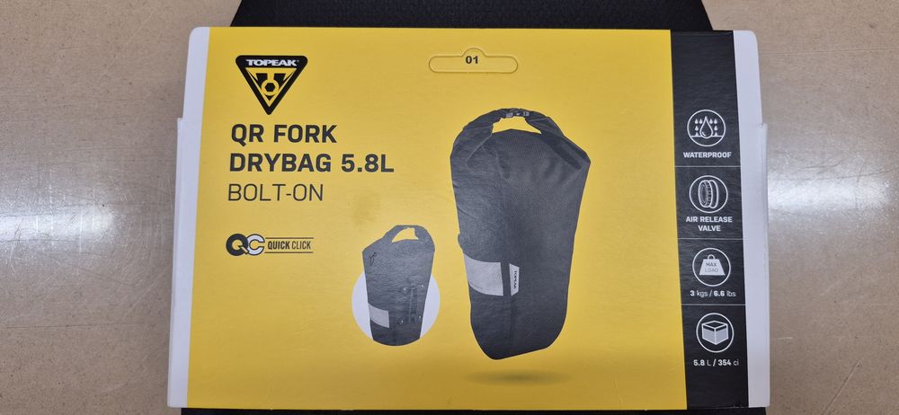 Torba na widelec TOPEAK QR Fork Drybag Bolt-On 5.8L.