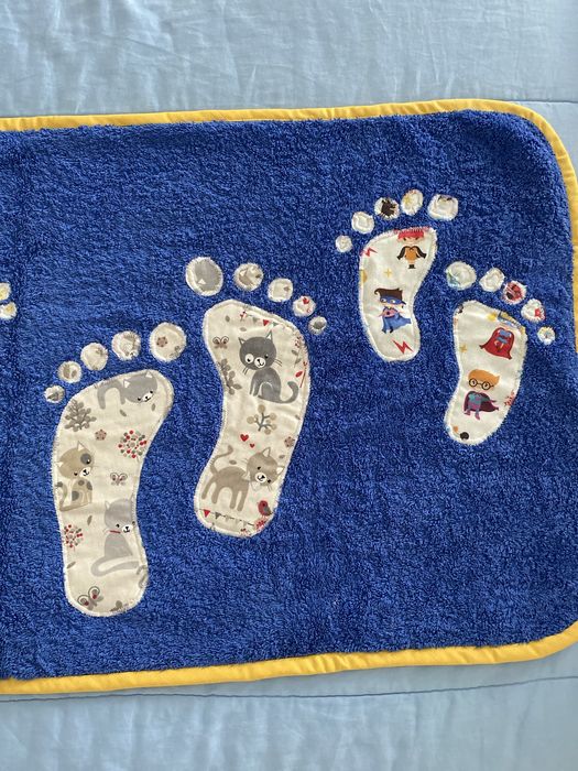 Tapete atoalhado para casa de banho