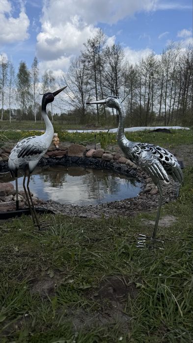 Журавель, ангел, собачка , поїльні для птахів