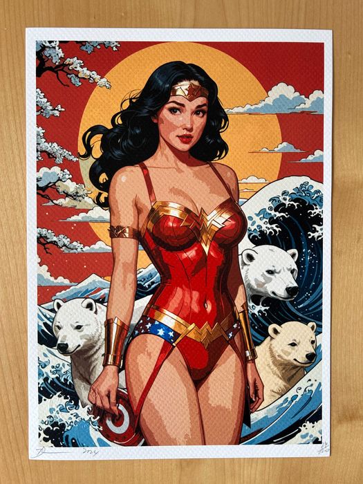 Serigrafia Death NYC Assinado Pop Art Impressão 30x21cm