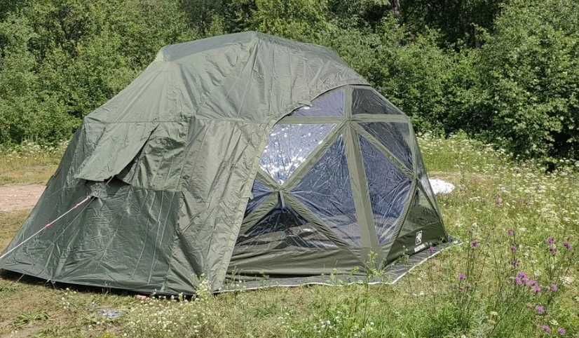 Ocieplany namiot panoramiczny + cichy autonomiczny ogrzewacz diesla