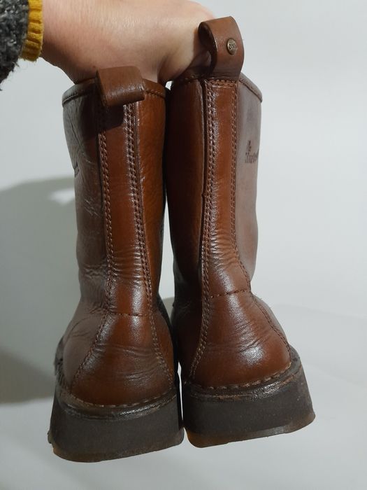 Dr.Martens Eyelet Boot Tan Harvest Waxy шкіряні берці високі черевики