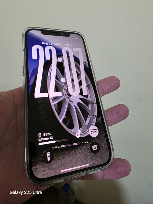 Iphone 12  azul , em estado impecável