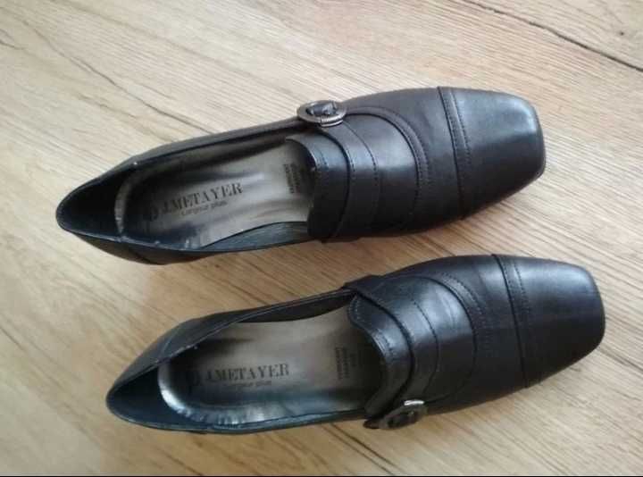 Półbuty czółenka skóra naturalna 35/36 Nowe