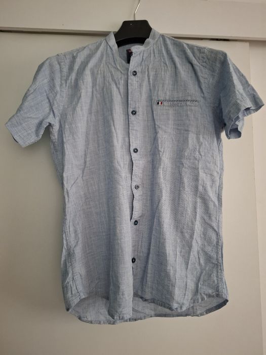 Męska koszula lniana – 97% len, 3% elastan