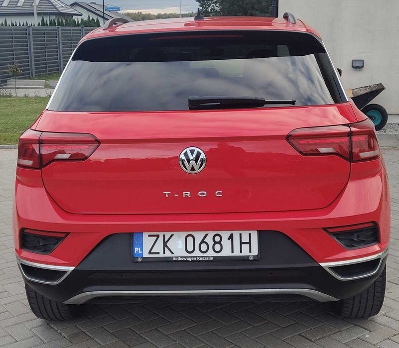 VW T-Roc 2020 czerwony