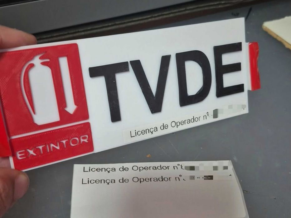 Placa TVDE / Impressão 3D64751287631746121
