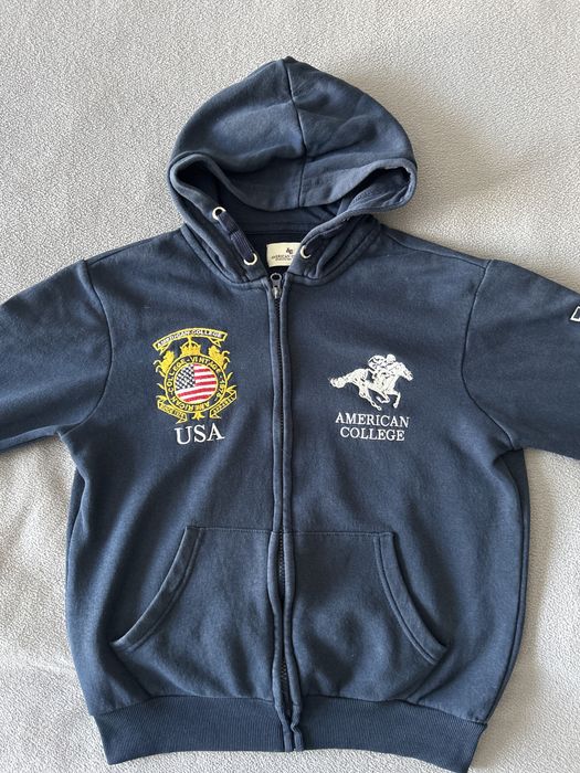 Bluza rozpinana rozm 140 granatowa