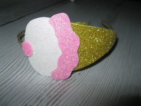 Ободок,Обруч Йолка,Лиса,Божа коровка,Мікі Маус, Морозиво, Жабка,Бджілк