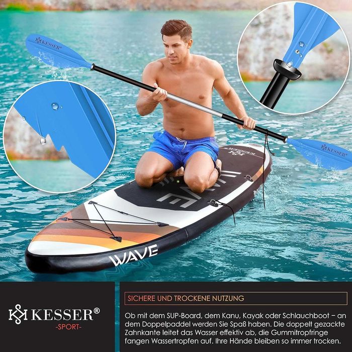 Nowe podwójne wiosło / kajak / SUP / łopatka / pagaj / surfing !4569!