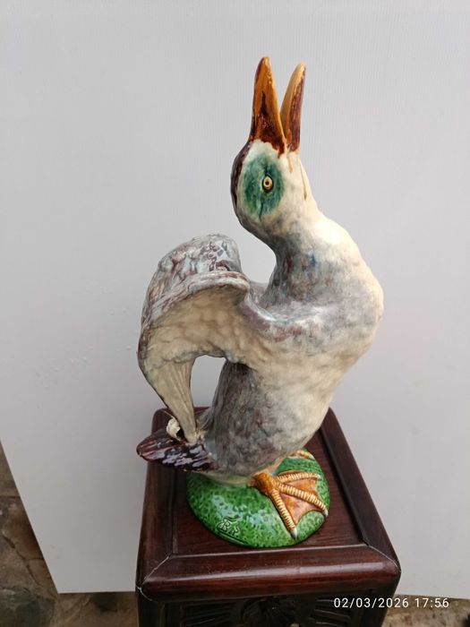 Jarro Rafael Bordalo Pinheiro Centenário 38 cm Assinado