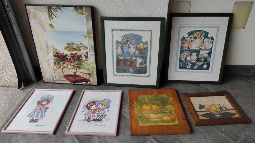 62 quadros antigos para despachar