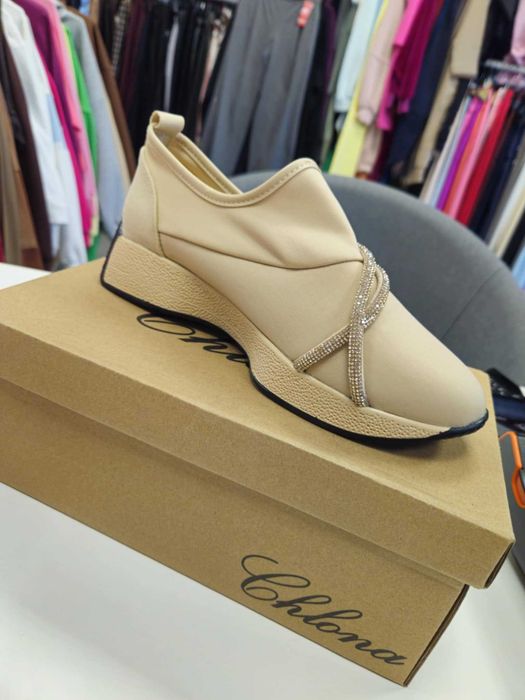 Sneakersy beżowe eleganckie blink lekkie r. 41,5 - 42 !!!