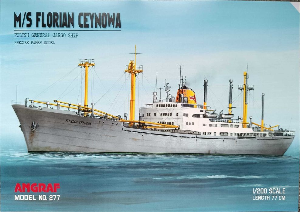 Model kartonowy Angraf 277: Drobnicowiec M/S FLORIAN CEYNOWA
