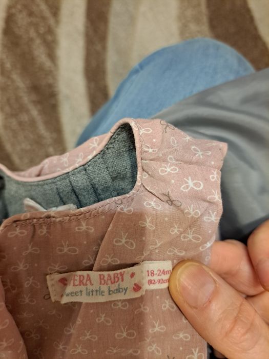 Sukienka 86-92 szara