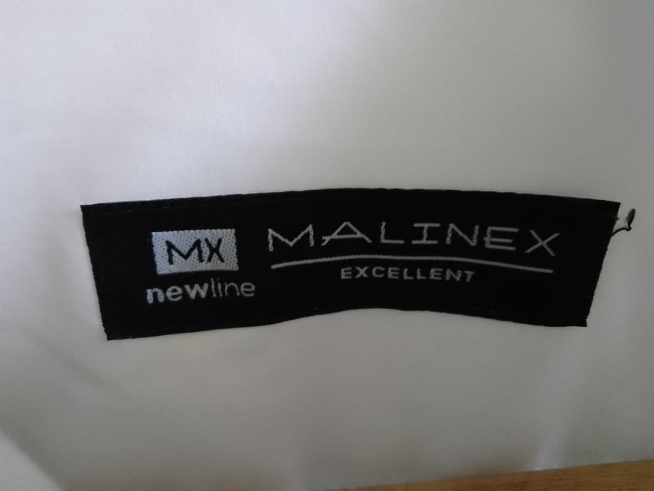 Koszula biała męska Malinex