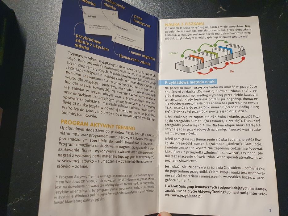 Fiszki do nauki angielskiego jak nowe