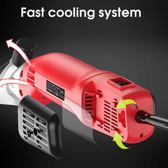 Máquina de tosquiar ovelhas 780w, cor vermelha