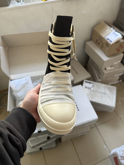 Нові Кеди Rick Owens Ramones High Wrap DRKSHDW/Hustler Ramones/size 38-45/ Преміум якість!