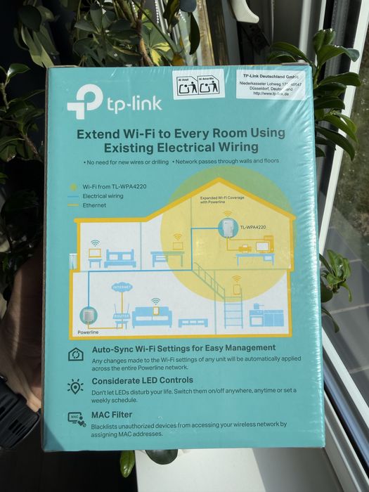 Transmiter sieciowy Power Line TP-Link TL-WPA4220 Wi-Fi Pojedynczy