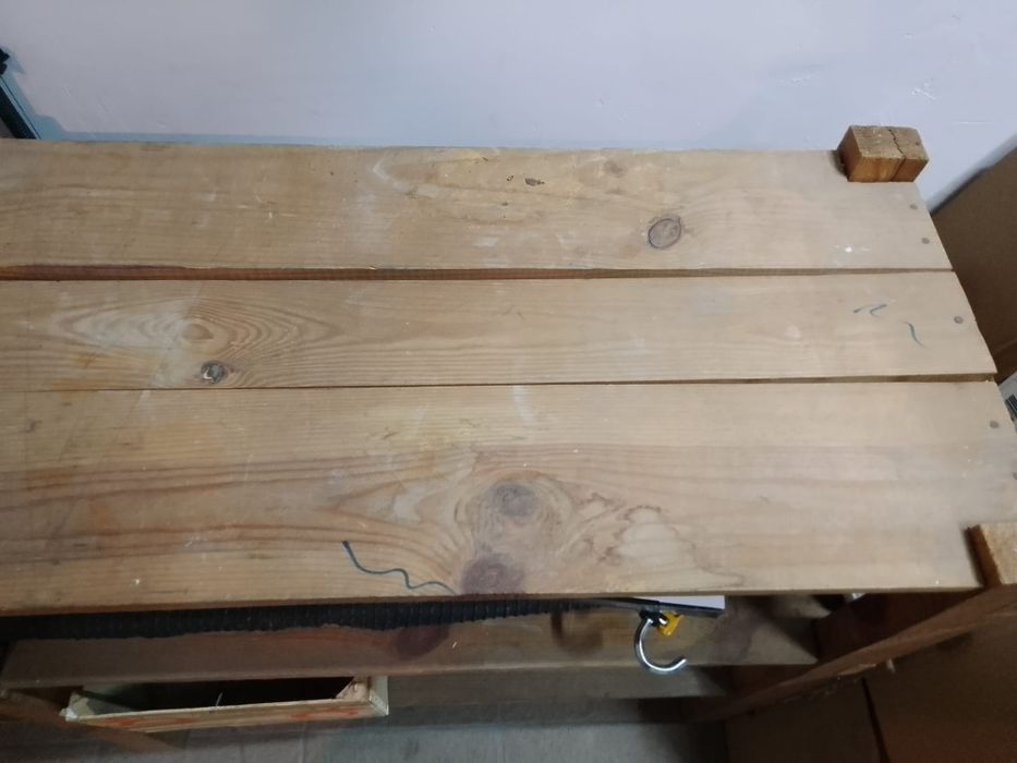 Regał drewniany do garażu piwnicy 170x84x40