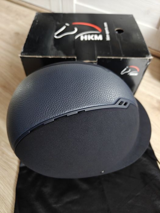 Kask jeździecki HKM deep blue granatowy M-L (57-59cm)