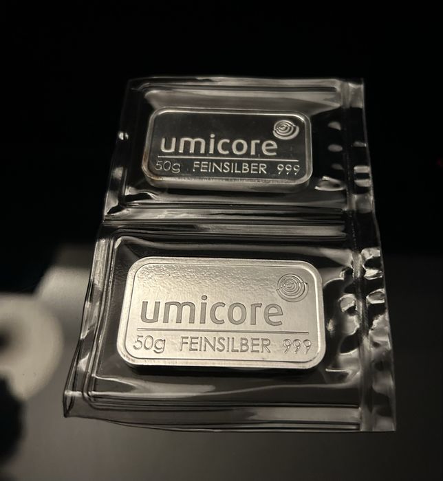 Barra de Prata 50g Umicore 999
