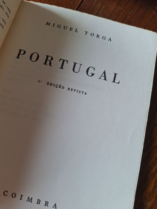 Livro miguel torga Portugal  4 edicao