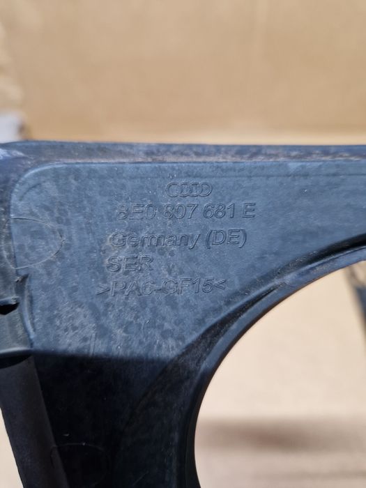 Audi RS4 B7 kratka zaślepka zderzaka lewa prawa komplet