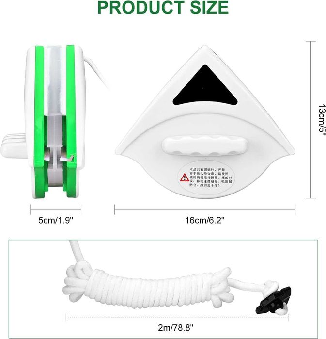 Podazz Magnesowy czyścik do okien do podwójnego szkła