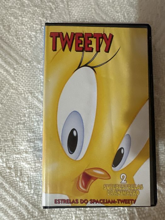 Cassete antiga Tweety - super estrelas da animação
