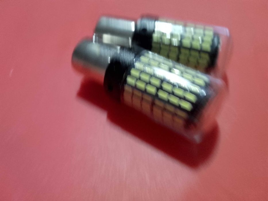 Żarówki P21W 5W 1156 BA15S LED 144 LED Biały Canbus 2 szt Mocna Wstecz