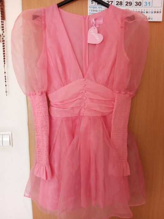 Vestido lindo de cerimónia, rosa tamanho S marca Sugar Thrills