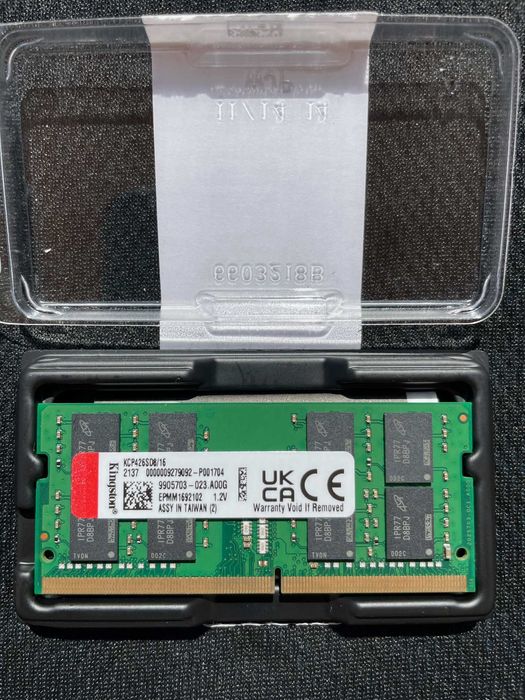 Пам’ять 16GB DDR4 2666MT/s Kingston SODIMM модуль для ноутбука
