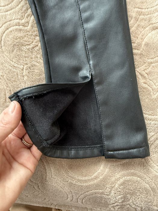 Шкіряні штани, утеплені