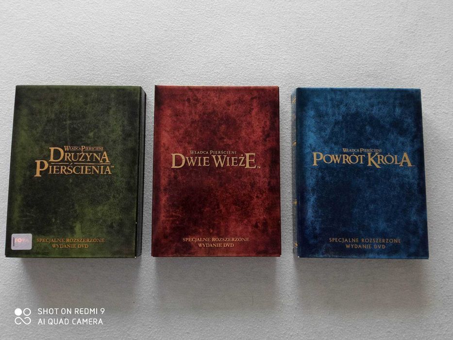 Trylogia Władca Pierścieni 3xBox DVD Tanio